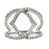 Sterling Silver CZ Ring view 1