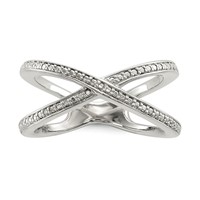 Sterling Silver Diamond Accent Ring view 1
