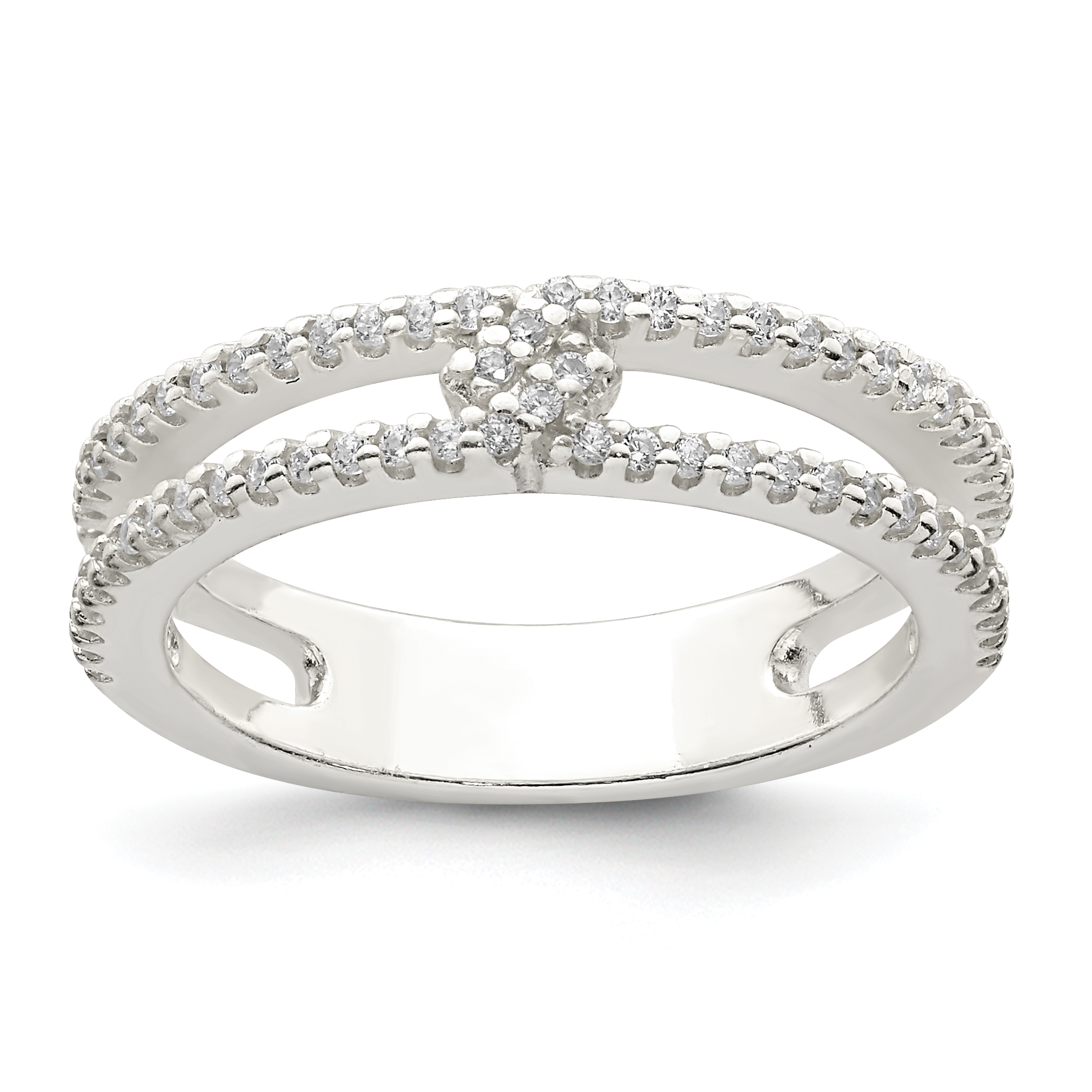 Sterling Silver CZ Ring (QR6722-6)