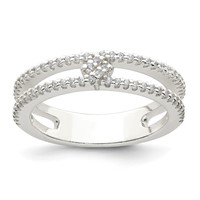 Sterling Silver CZ Ring view 1