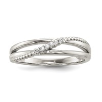Sterling Silver CZ Ring view 1