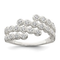 Sterling Silver CZ Ring view 1