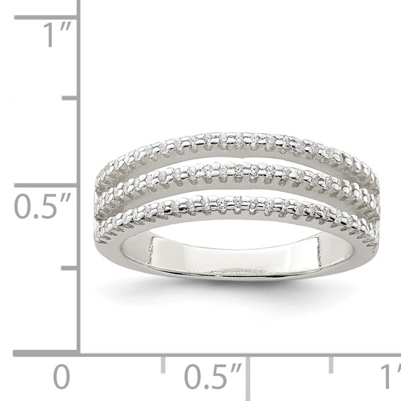 Sterling Silver CZ Ring