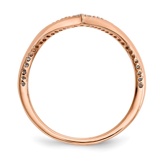 Sterling Silver Rhodium & Black-plate, Gold & Rose-tone CZ 4 Ring Set