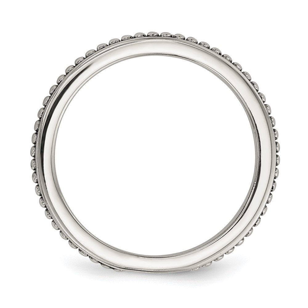 Sterling Silver w/14k Antiqued 8mm Button FWC Pearl Set of 3 Rings (QR6752-7)