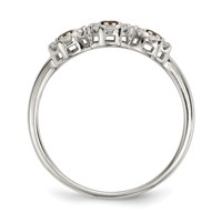 Sterling Silver Champagne CZ Ring view 2