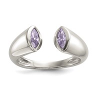 Sterling Silver CZ Ring view 1