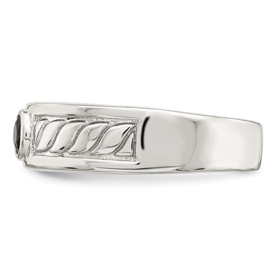 Sterling Silver Men's Gemstone Rings