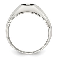 Sterling Silver Antiqued Cross Ring view 2