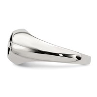 Sterling Silver Antiqued Cross Ring view 3