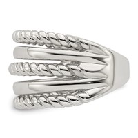 Sterling Silver Polished Fancy Ring view 3