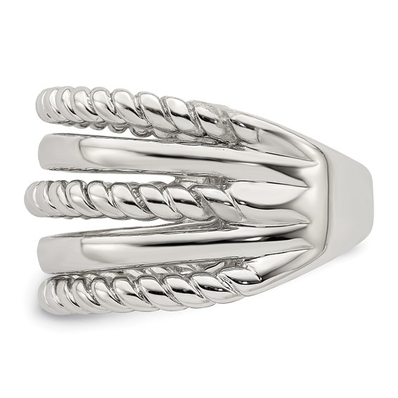 Sterling Silver Polished Fancy Ring