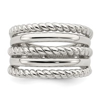 Sterling Silver Polished Fancy Ring view 4