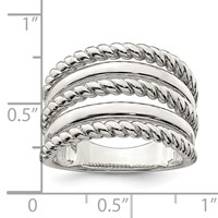 Sterling Silver Polished Fancy Ring view 5