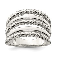 Sterling Silver Polished Fancy Ring view 1