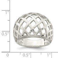 Sterling Silver Polished Ring view 4