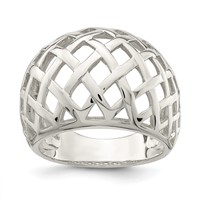 Sterling Silver Polished Ring view 1