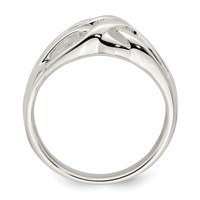 Sterling Silver Polished Woven Ring view 2