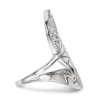Sterling Silver Polished Woven Ring view 3