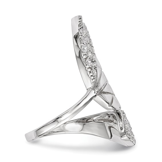 Sterling Silver Polished Woven Ring