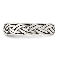 Sterling Silver Antiqued Celtic Band view 3