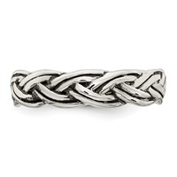 Sterling Silver Antiqued Celtic Band view 4
