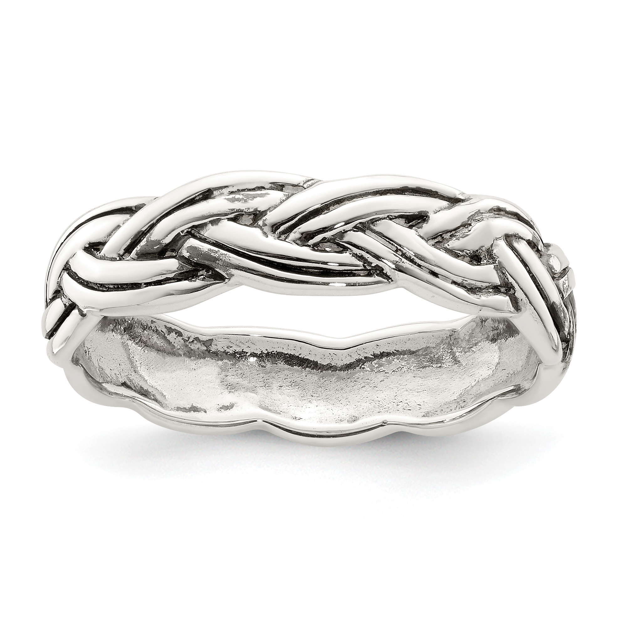 Sterling Silver Antiqued Celtic Band (QR6899-6)