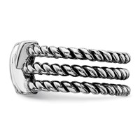 Sterling Silver Oxidized Ring view 3