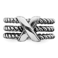 Sterling Silver Oxidized Ring view 5