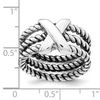 Sterling Silver Oxidized Ring view 4
