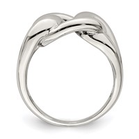 Sterling Silver Linked Knot Ring view 2
