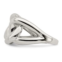 Sterling Silver Linked Knot Ring view 3