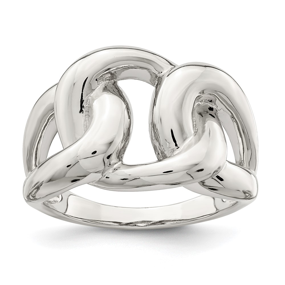 Sterling Silver Linked Knot Ring