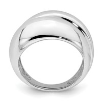 Sterling Silver Rhodium Plated Ring view 2