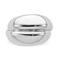 Sterling Silver Rhodium Plated Ring view 4