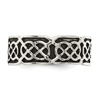 Sterling Silver Antiqued Celtic Ring view 4