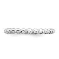 Sterling Silver Rhodium Plated Ring view 4