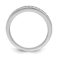 Sterling Silver Rhodium Plated CZ Ring view 2