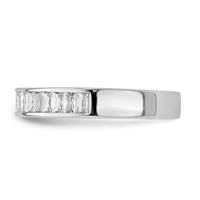 Sterling Silver Rhodium Plated CZ Ring view 3