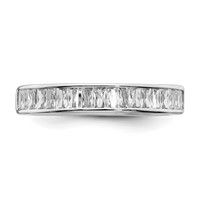 Sterling Silver Rhodium Plated CZ Ring view 4