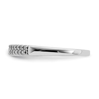 Sterling Silver Rhodium-Plated CZ Ring view 4