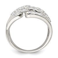 Sterling Silver CZ Fancy Band view 2