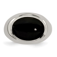 Sterling Silver Polished Black Onyx Ring view 5