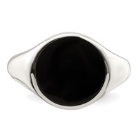 Sterling Silver Onyx Inlay Ring view 4