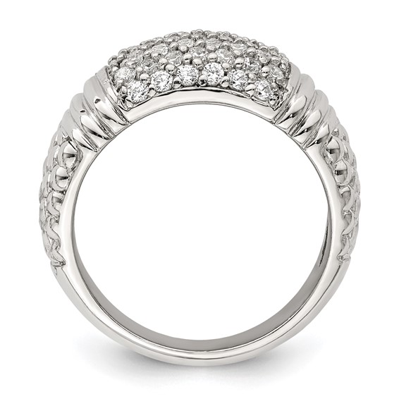 Sterling Silver CZ Band