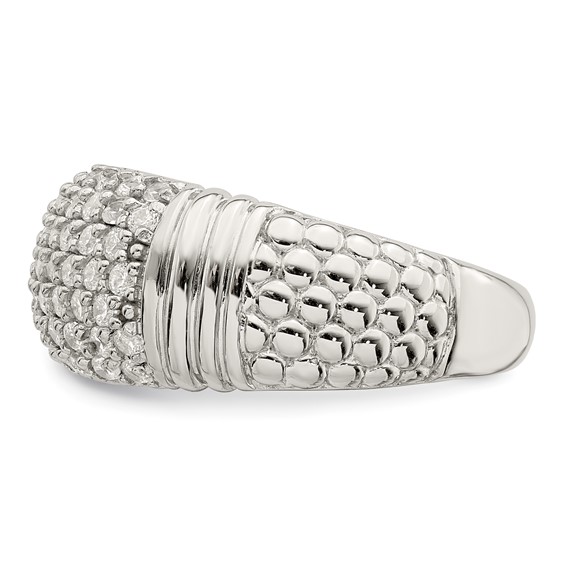 Sterling Silver CZ Band