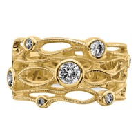 Sterling Silver Fancy CZ Ring view 5