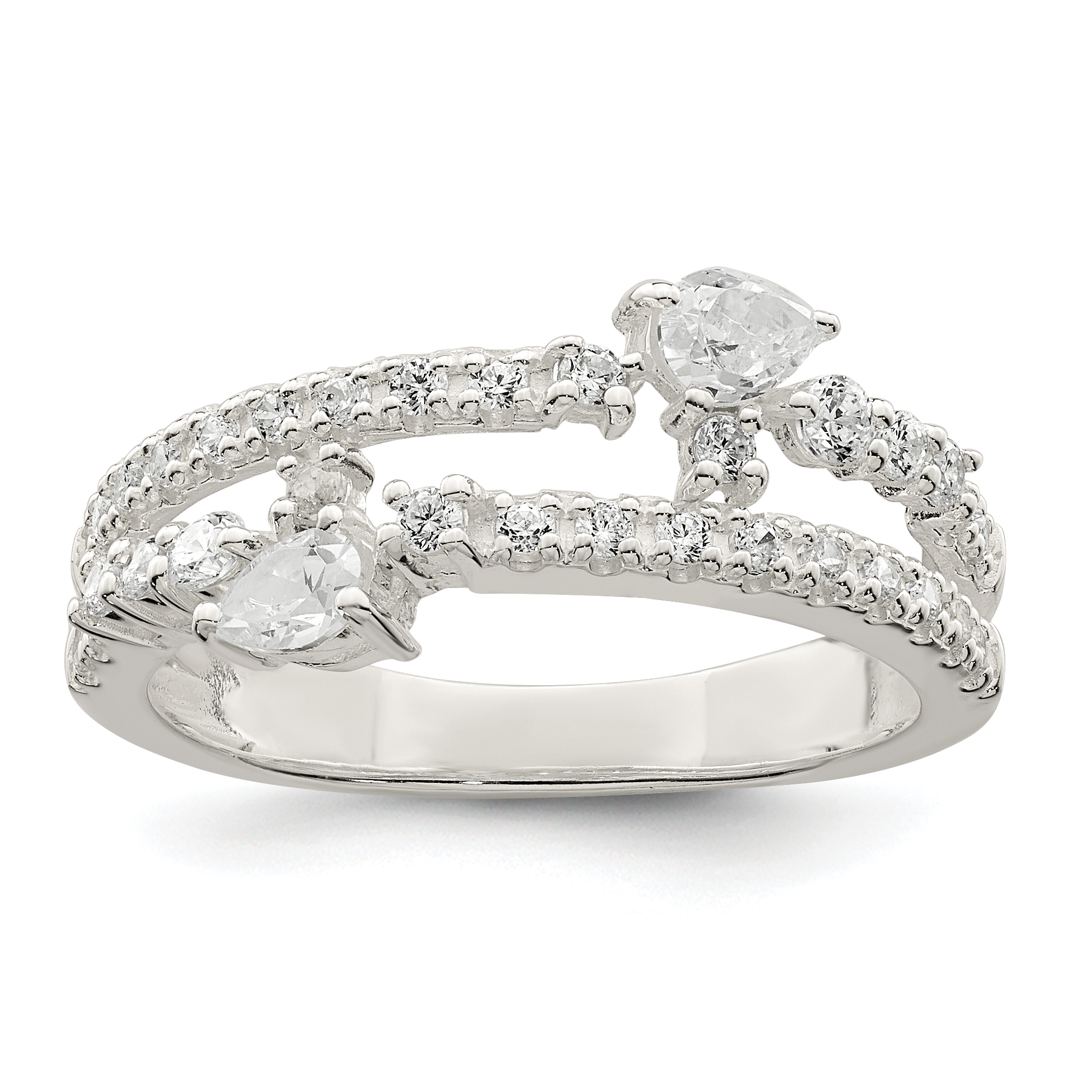 Sterling Silver CZ Ring (QR7287-6)