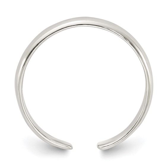 Sterling Silver Polished Set of 2 Toe Rings