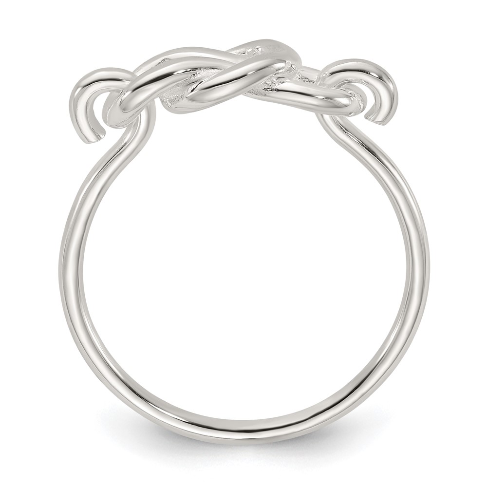 Sterling Silver Polished Fancy Knot Ring (QR7522-6)